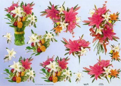 A4 Decoupage Sheet - Floral Arrangement (504686)